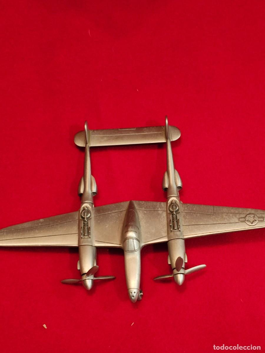 Maquetas: MODELO DE AVION : PEWTER ESCALA 1:1:89 LOCKHEED LIGHTNING - Foto 5