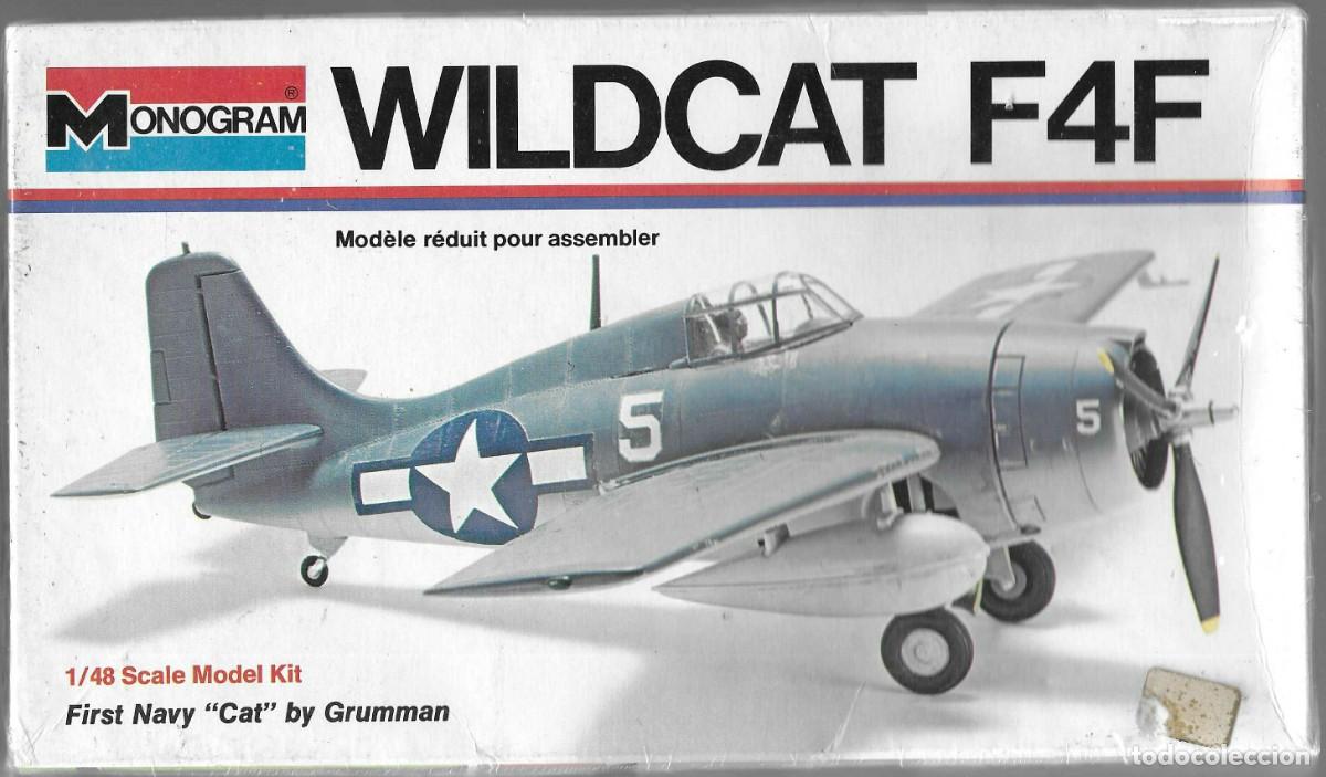 Maquetas: MONOGRAM -- WILDCAT F4F -- PRECINTADO A ESTRENAR - Foto 1