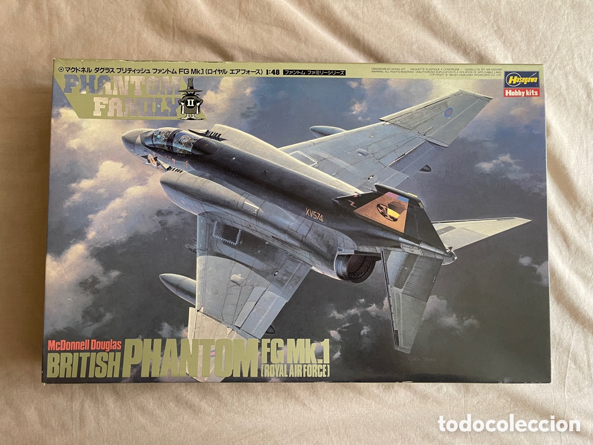 phantom fg mk.1 r.a.f. 1:48 hasegawa maqueta av - Buy Scale models