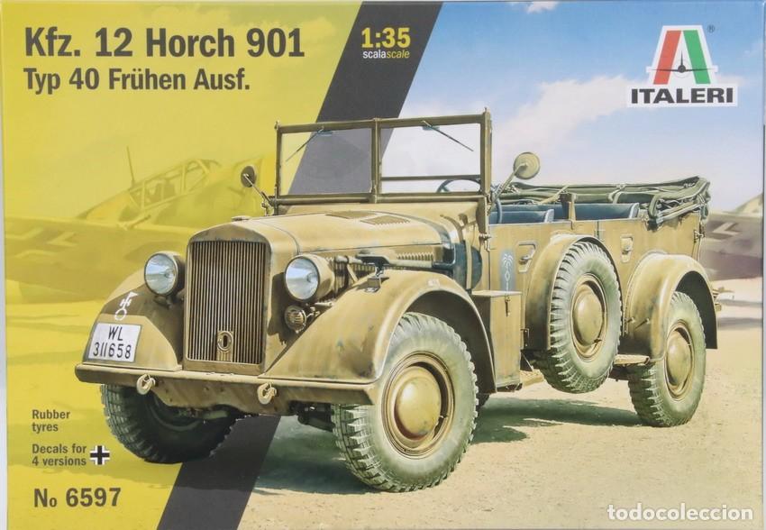 Maquetas: Maqueta veh&iacute;culo Horch 901, Kfz. 12, typ 40 Fruhen Ausf., ref. 6597, 1/35, Italeri