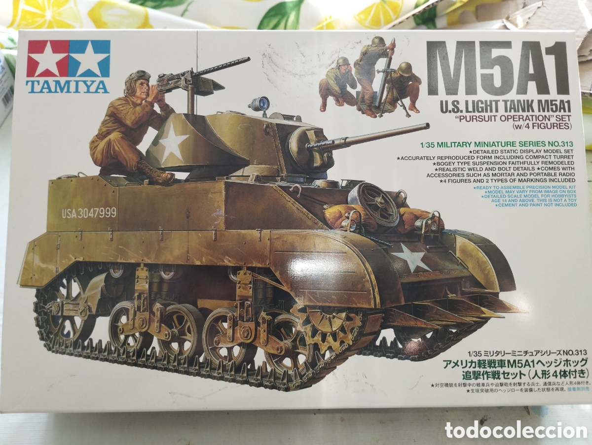 Maquetas: TAMIYA - M5A1 U.S LIGHT TANK 1/35 34313 - Foto 1
