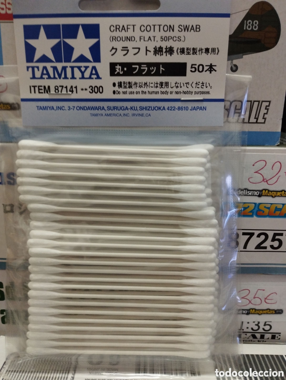 Maquetas: TAMIYA - CRAFT COTTON SWAB ROUND FLAT 87141 - Foto 1