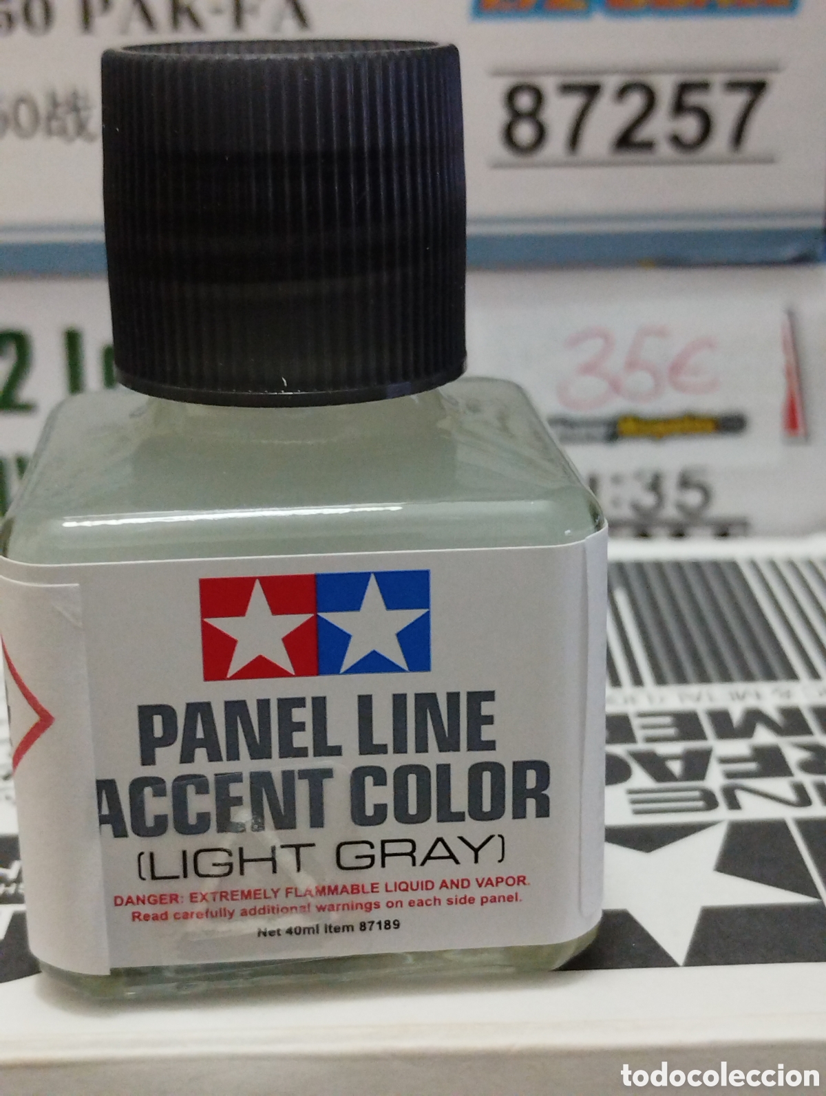 Maquetas: TAMIYA - PANE LINE ACCENT COLOR LIGHT GREY 87189 - Foto 1