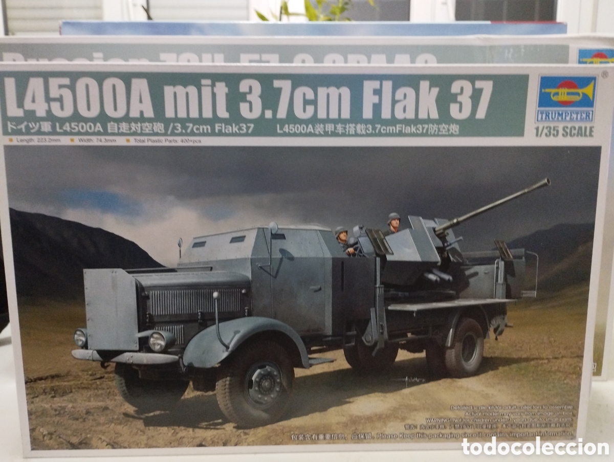 Maquetas: TRUMPETER - L4500A MIT 3.7 cm FLAK 37 1/35 09593 - Foto 1