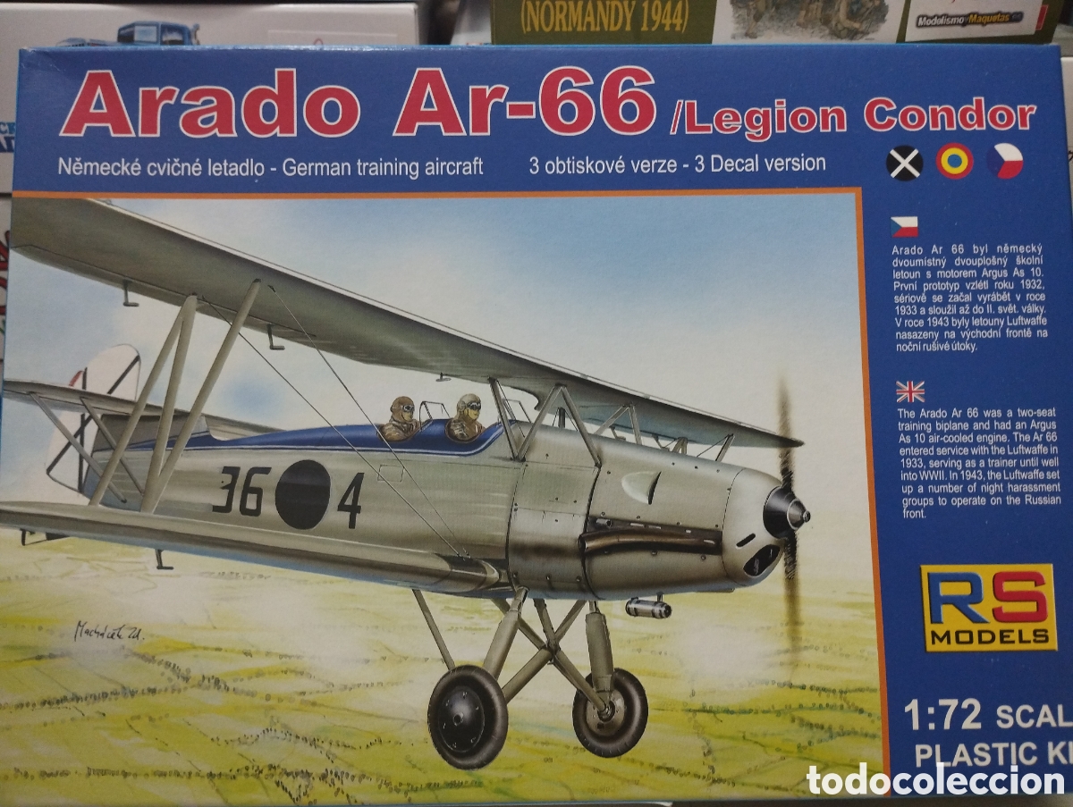 Maquetas: RS MODELS - ARADO AR-66/LEGI&Oacute;N CONDOR 1/72 92060 - Foto 1