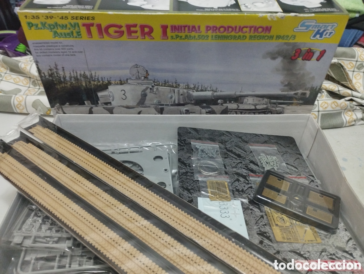 Maquetas: DRAGON - TIGER I INITIAL PRODUCTION AUSF E 1/35 6600 - Foto 2