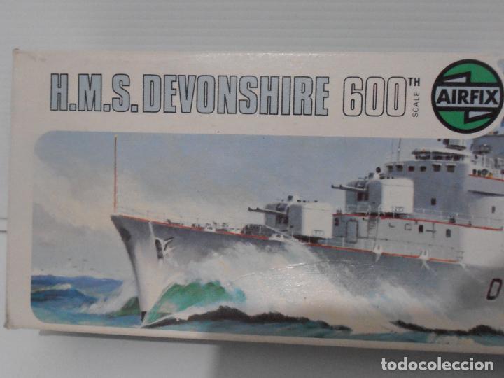 Maquetas: MAQUETA, BARCO, HMS DEVONSHIRE 600, AIRFIX - Foto 2