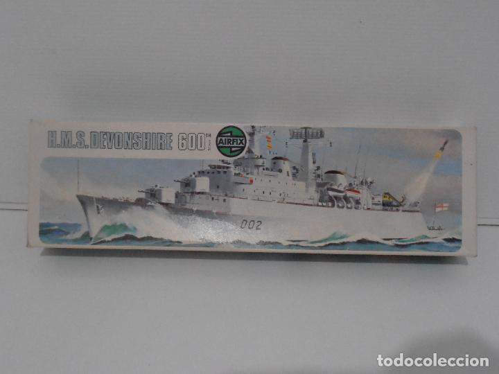 Maquetas: MAQUETA, BARCO, HMS DEVONSHIRE 600, AIRFIX - Foto 1