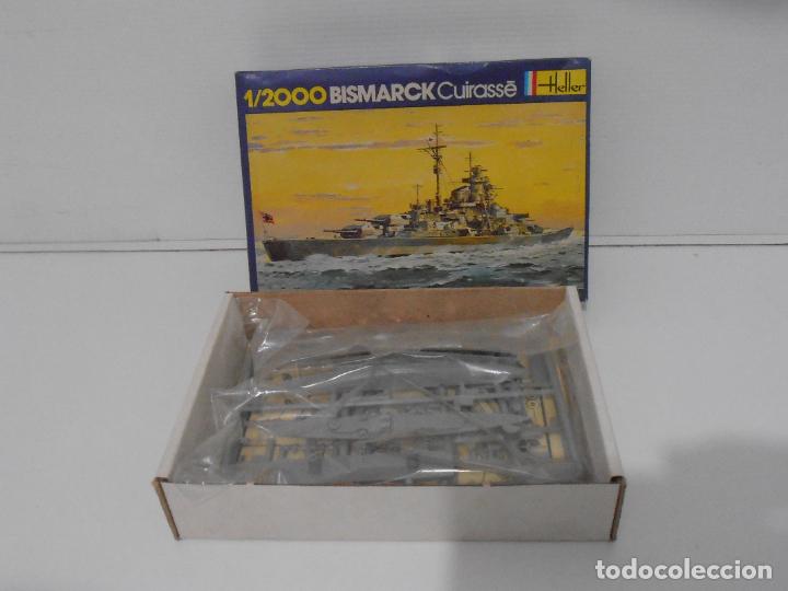 Maquetas: MAQUETA, BARCO BISMARCK CUIRASSE, 1/2000 HELLER - Foto 2