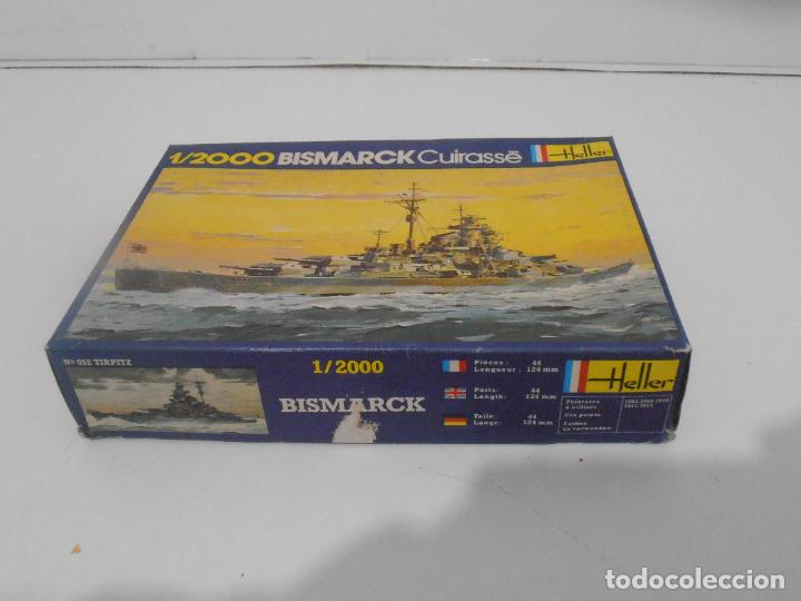 Maquetas: MAQUETA, BARCO BISMARCK CUIRASSE, 1/2000 HELLER - Foto 9