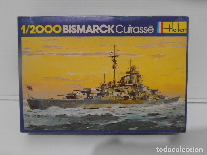 Maquetas: MAQUETA, BARCO BISMARCK CUIRASSE, 1/2000 HELLER - Foto 1