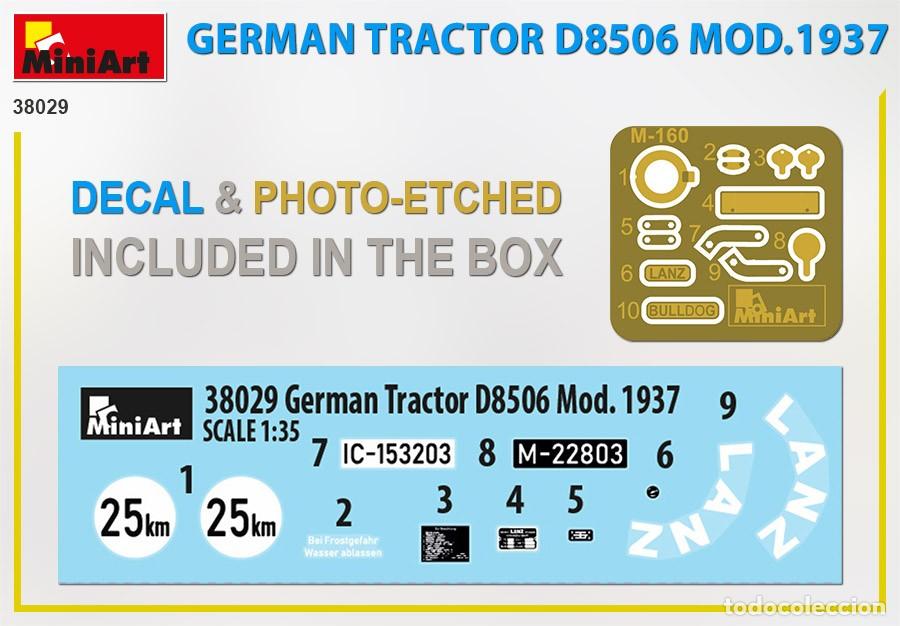 Maquetas: MINIART - GERMAN TRACTOR D8506 MOD. 1937 1/35 38029 - Foto 2