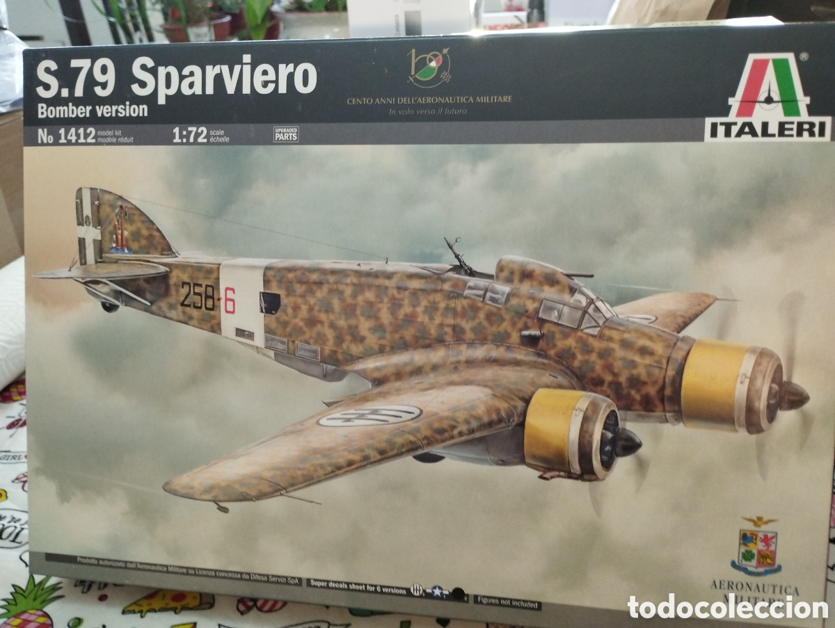 Maquetas: ITALERI - S.79 SPARVIERO BOMBER VERSION 1/72 1412 - Foto 1