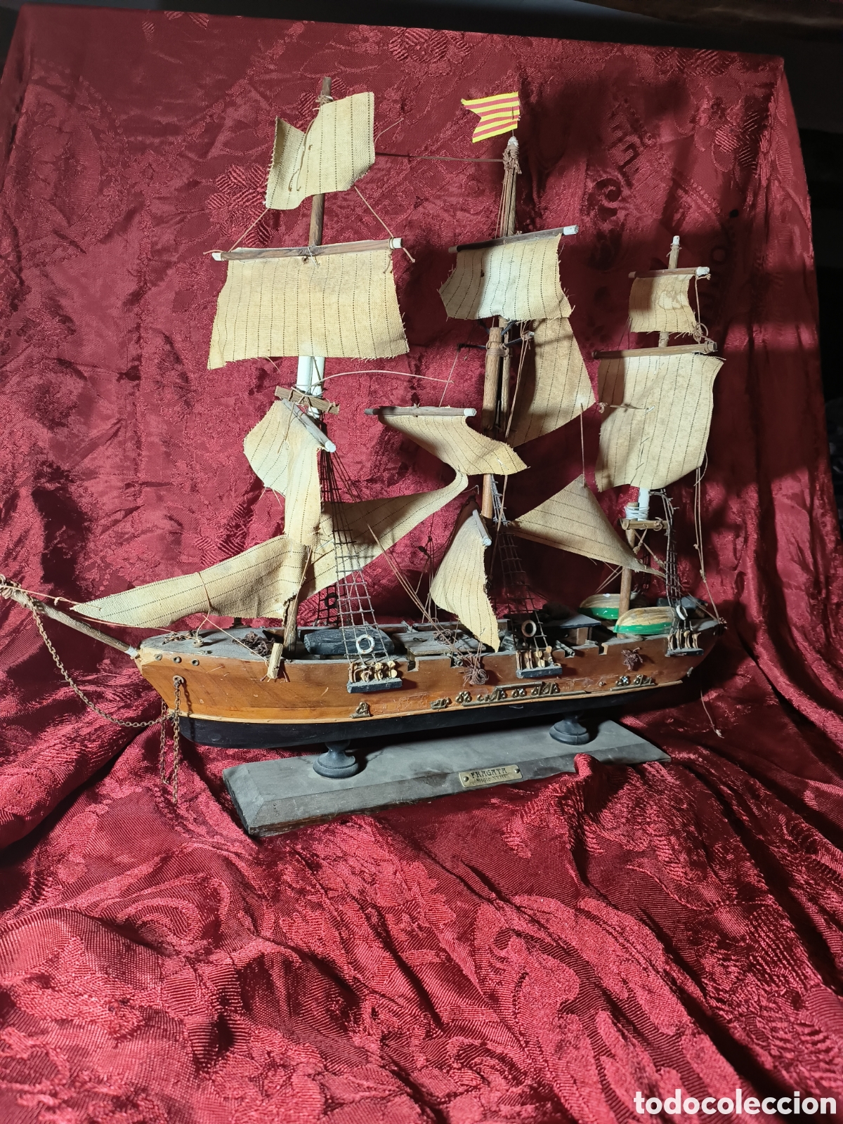 Maquetas: Antigua Maqueta barco Fragata - Foto 2