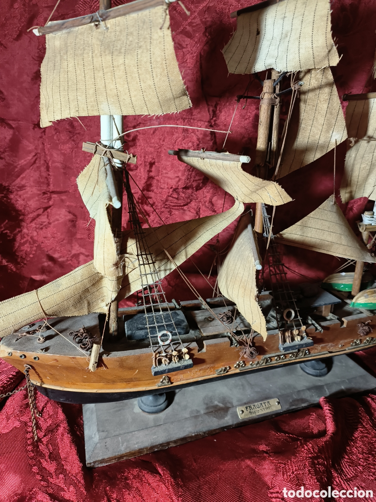 Maquetas: Antigua Maqueta barco Fragata - Foto 3