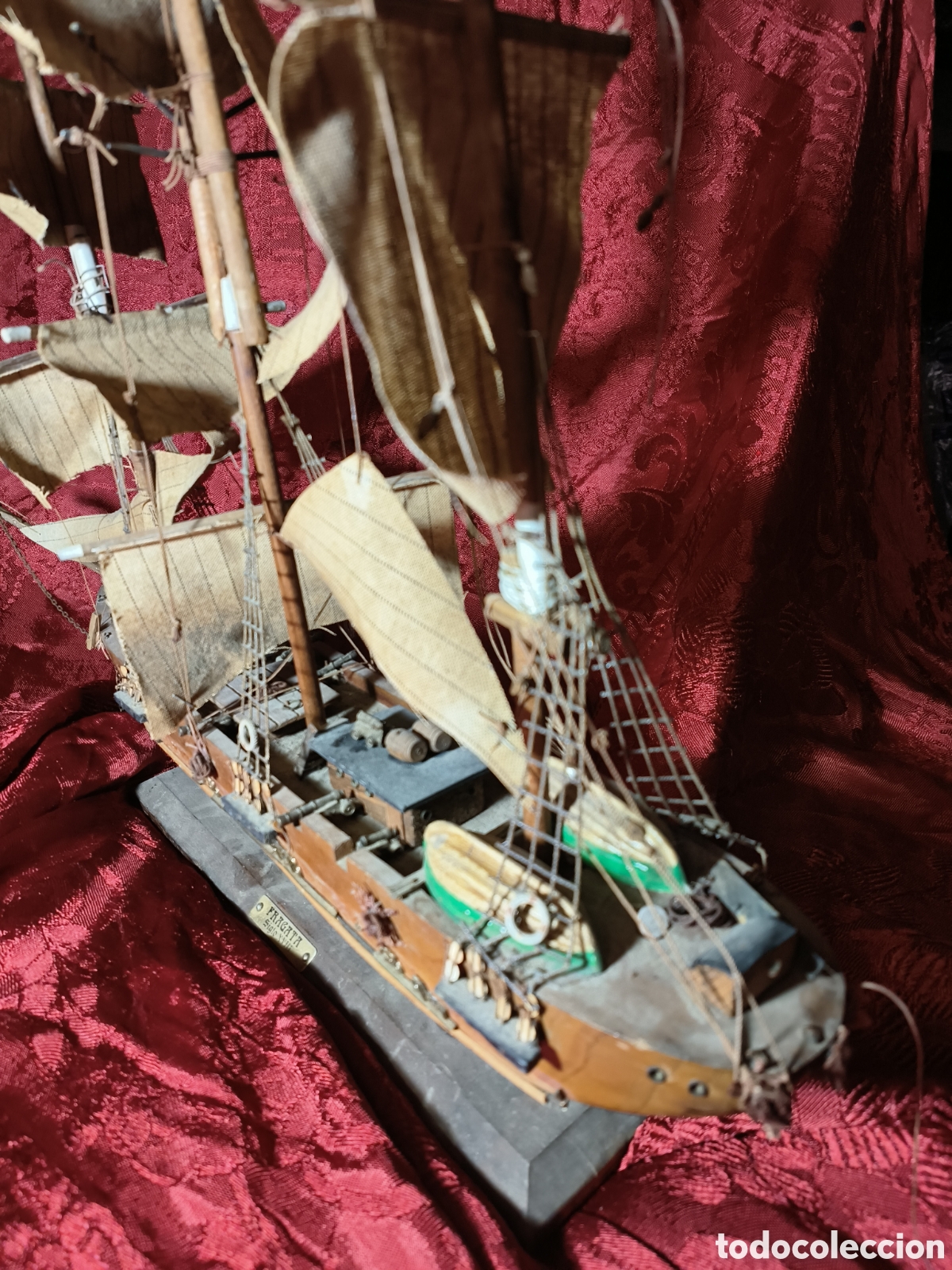 Maquetas: Antigua Maqueta barco Fragata - Foto 6