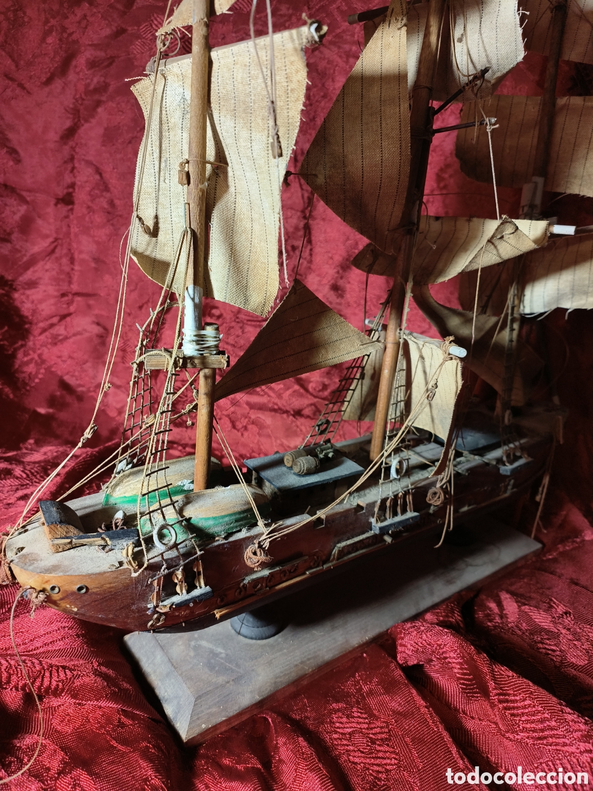 Maquetas: Antigua Maqueta barco Fragata - Foto 7