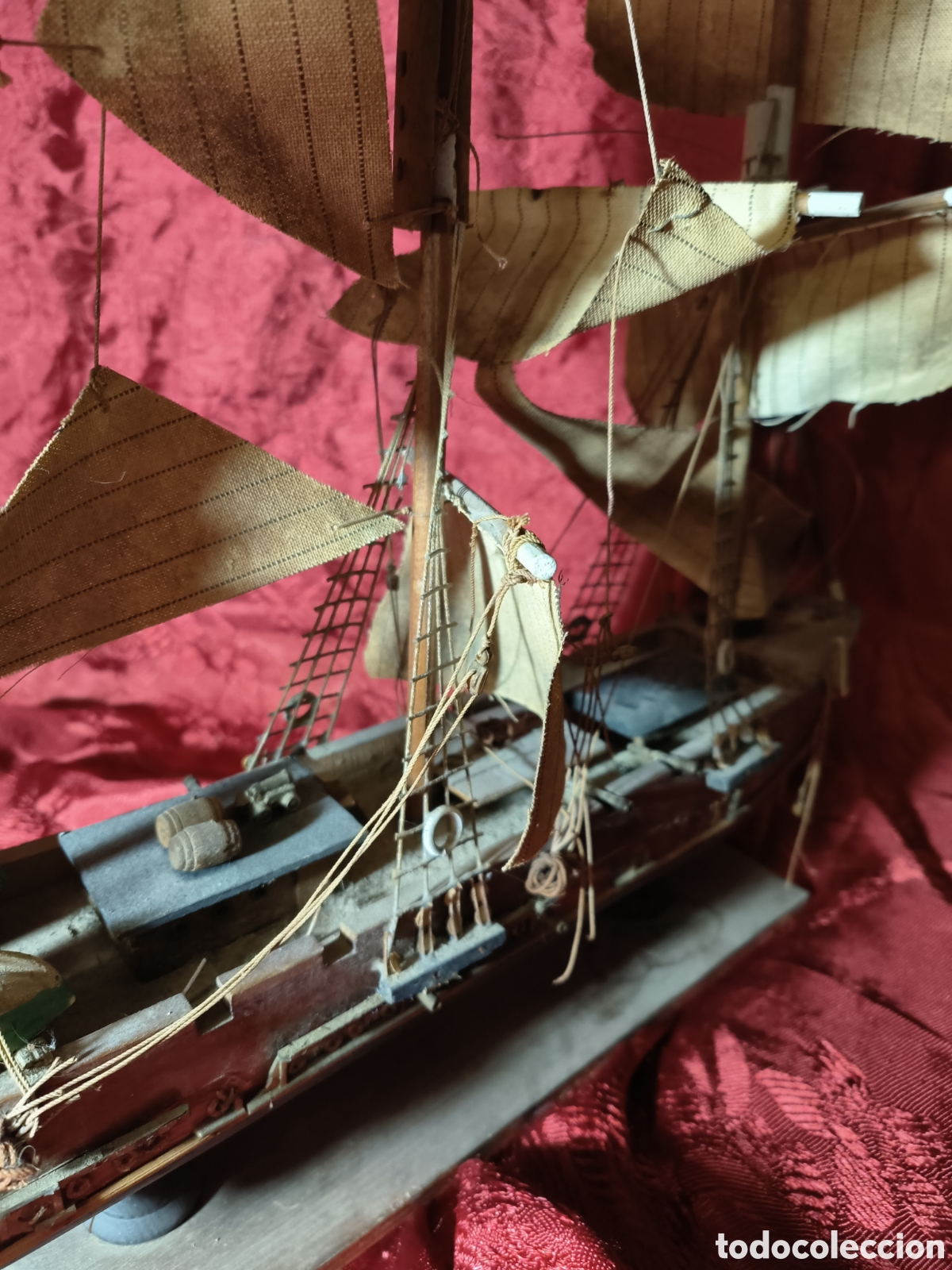 Maquetas: Antigua Maqueta barco Fragata - Foto 8
