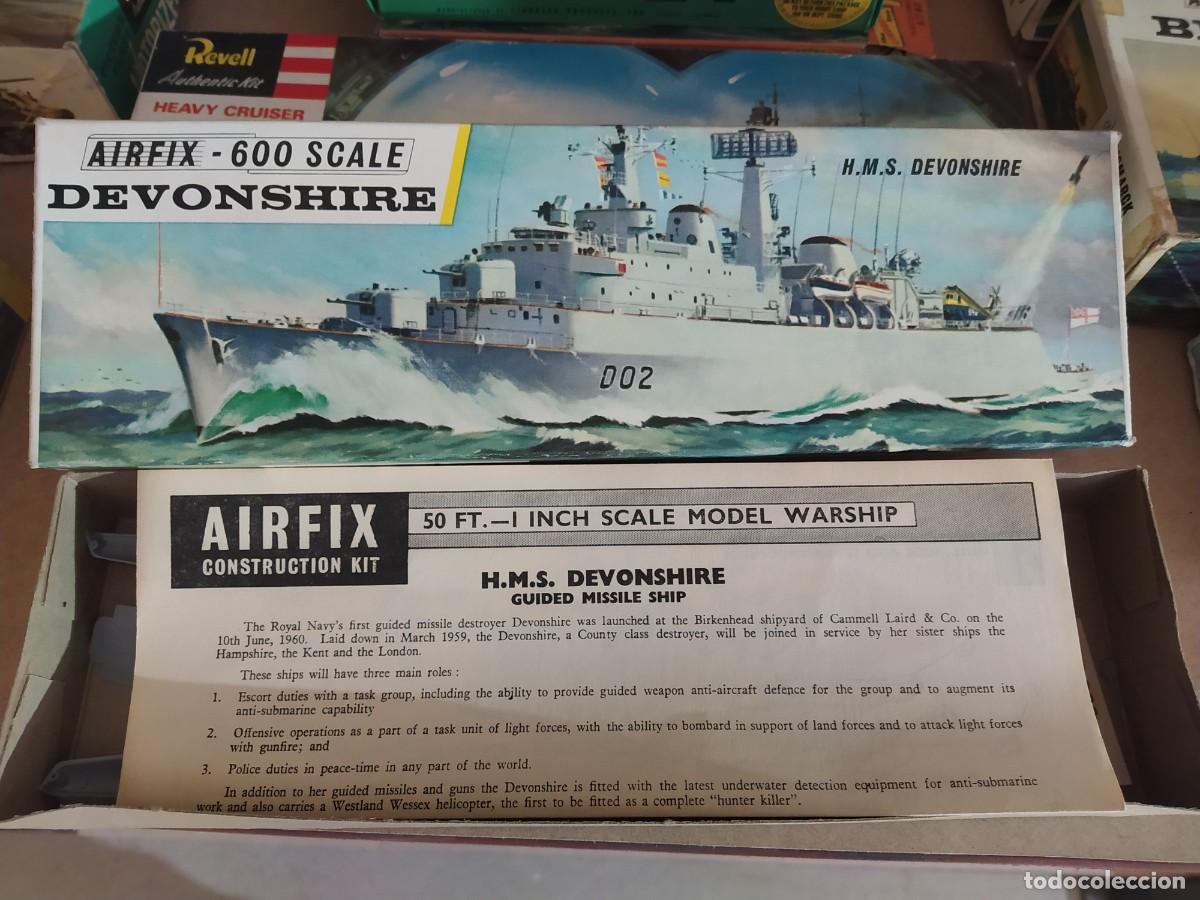 Maquetas: H. M. S. Devonshire Airfix 600 scale. Nuevo. A&ntilde;os 70 - Foto 1