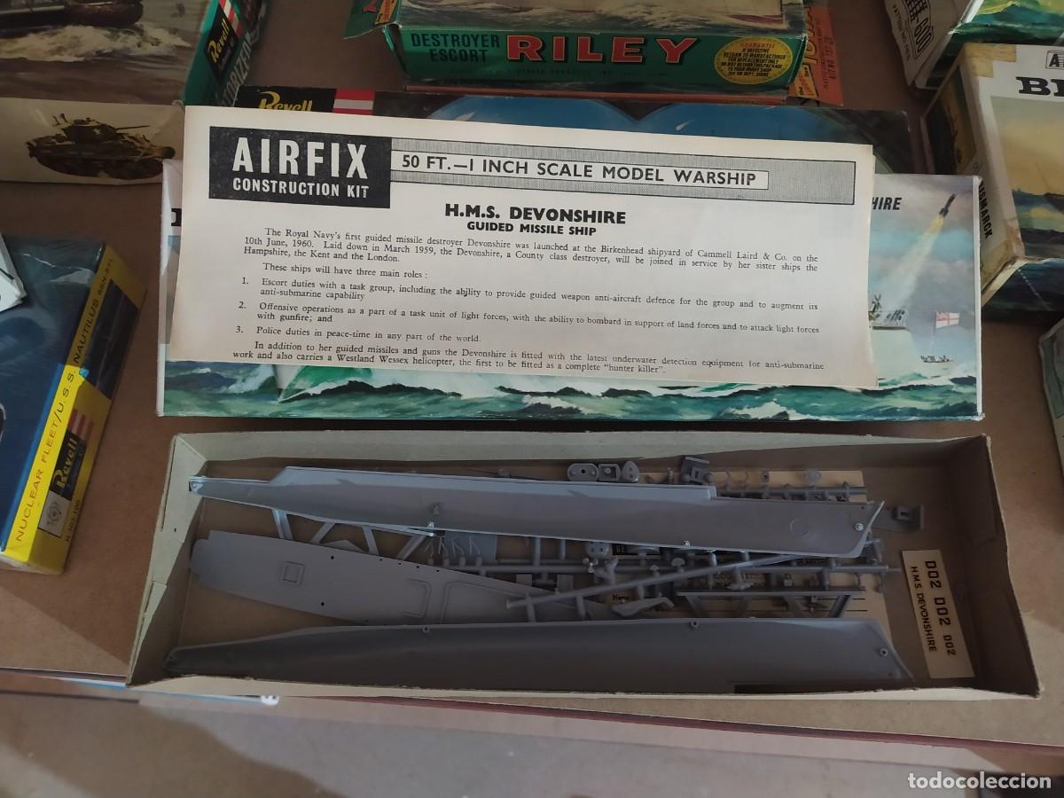 Maquetas: H. M. S. Devonshire Airfix 600 scale. Nuevo. A&ntilde;os 70 - Foto 2