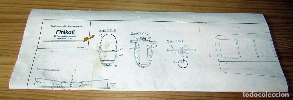 Maquetas: PLANO MONTAJE PLANEADOR RC FINIKOFI - Foto 1