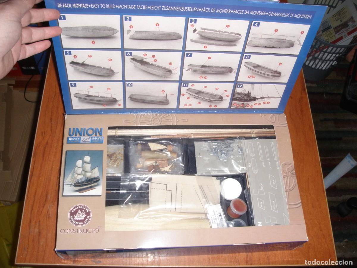 Maquetas: KIT DE MADERA CONSTRUCTO BERGANT&Iacute;N UNION - Foto 8