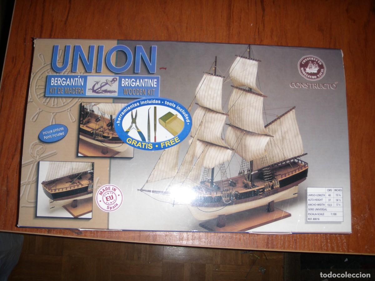 Maquetas: KIT DE MADERA CONSTRUCTO BERGANT&Iacute;N UNION - Foto 1