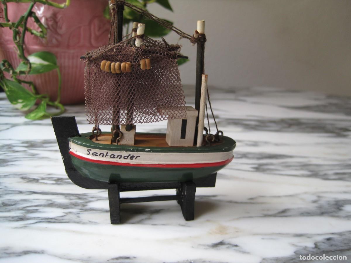 Maquetas: PEQUE&Ntilde;O BARCO DE MADERA - PESQUERO - SANTANDER - Foto 1