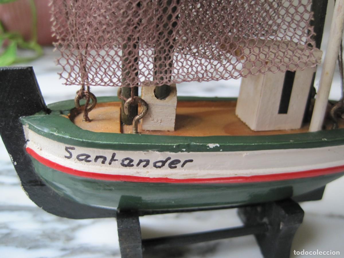 Maquetas: PEQUE&Ntilde;O BARCO DE MADERA - PESQUERO - SANTANDER - Foto 2