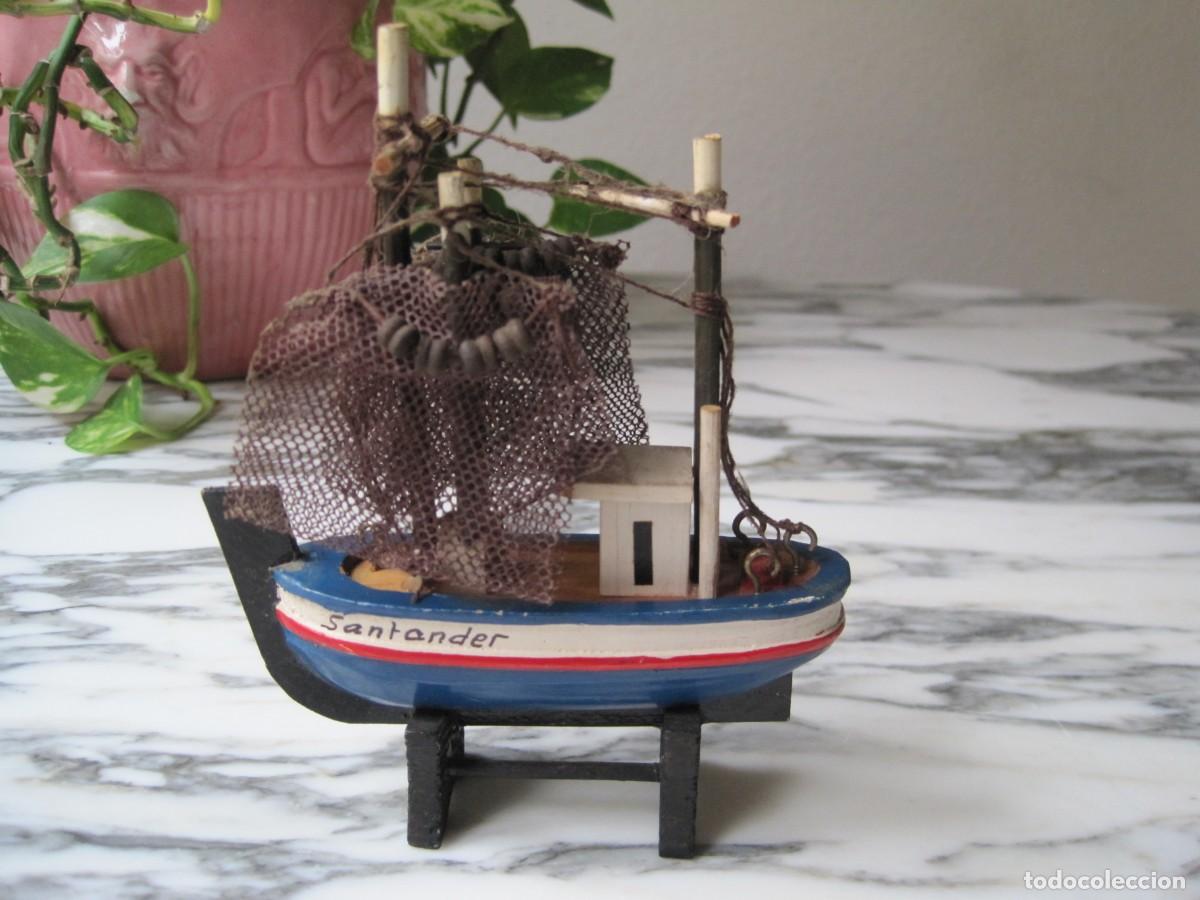 Maquetas: PEQUE&Ntilde;O BARCO DE MADERA - PESQUERO - SANTANDER - Foto 1