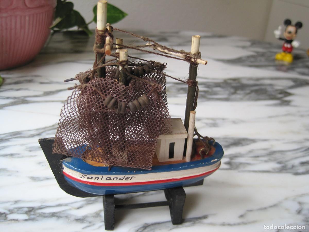 Maquetas: PEQUE&Ntilde;O BARCO DE MADERA - PESQUERO - SANTANDER - Foto 2