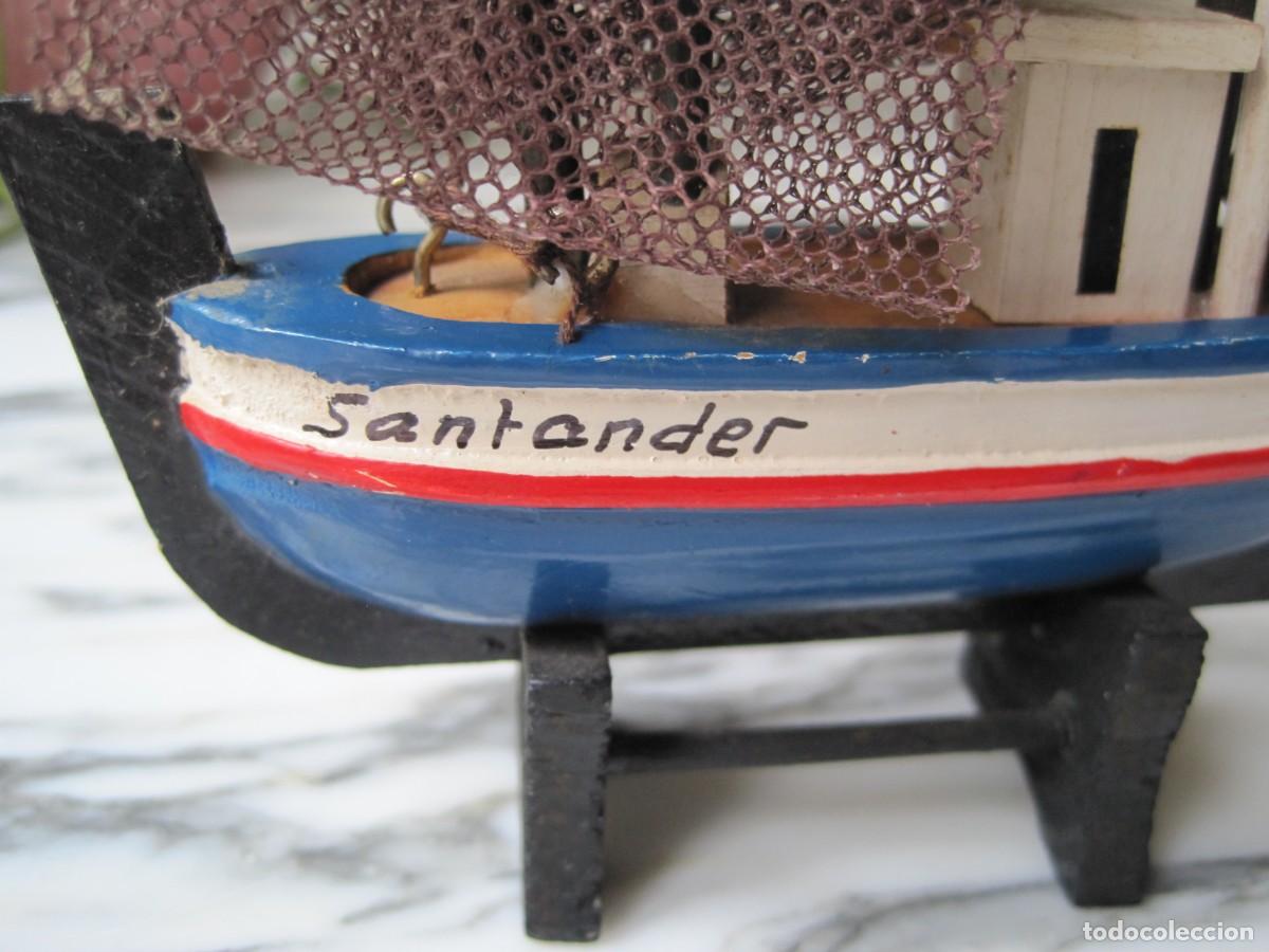 Maquetas: PEQUE&Ntilde;O BARCO DE MADERA - PESQUERO - SANTANDER - Foto 3