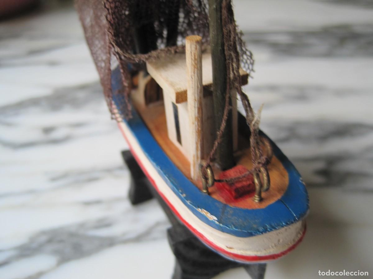 Maquetas: PEQUE&Ntilde;O BARCO DE MADERA - PESQUERO - SANTANDER - Foto 4