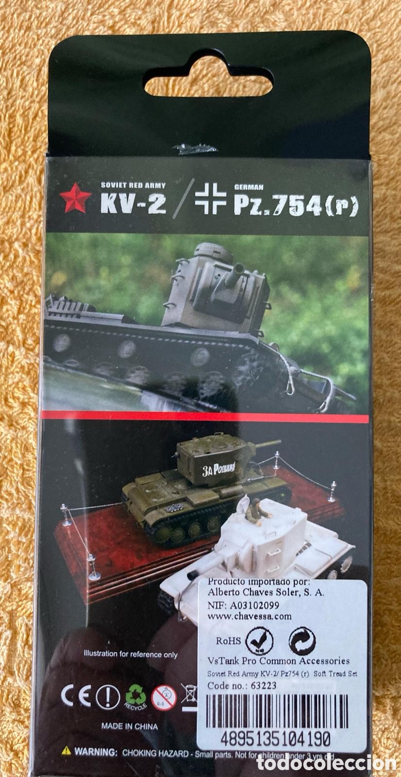 Maquetas: Cadena en pl&aacute;stico resistente del tanque KV-2 R/C VsTank 1:24 - Foto 1