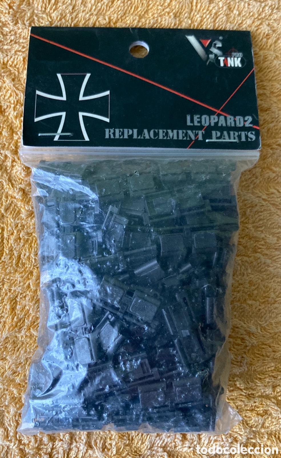 Maquetas: Eslabones cadena pl&aacute;stico Leopard 2 de R/C VsTank 1:24 - Foto 1