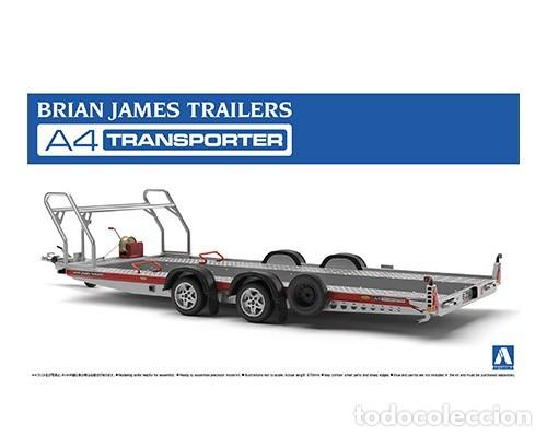 Maquetas: AOSHIMA - Brian James Trailers A4 Transporter 1/24 SP - Foto 1