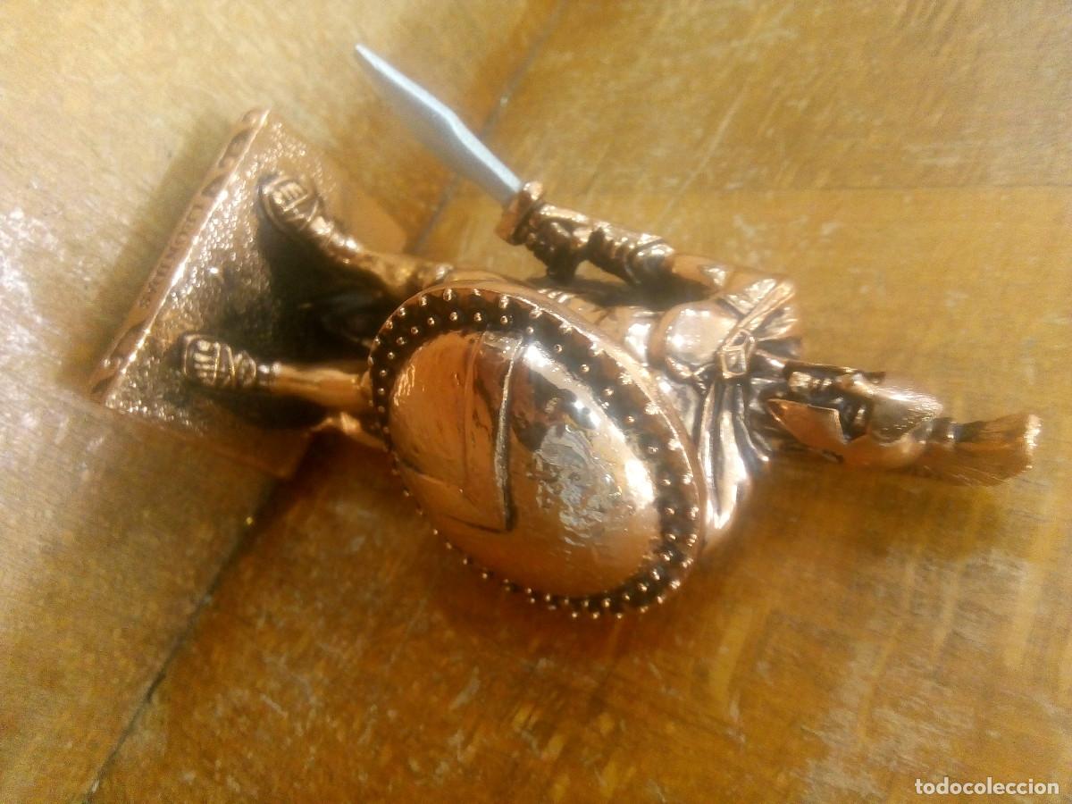 Maquetas: SOLDADO ESPARTANO RESINA MACIZA CROMADA - Foto 3