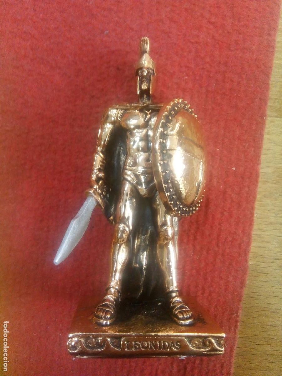 Maquetas: SOLDADO ESPARTANO RESINA MACIZA CROMADA - Foto 1
