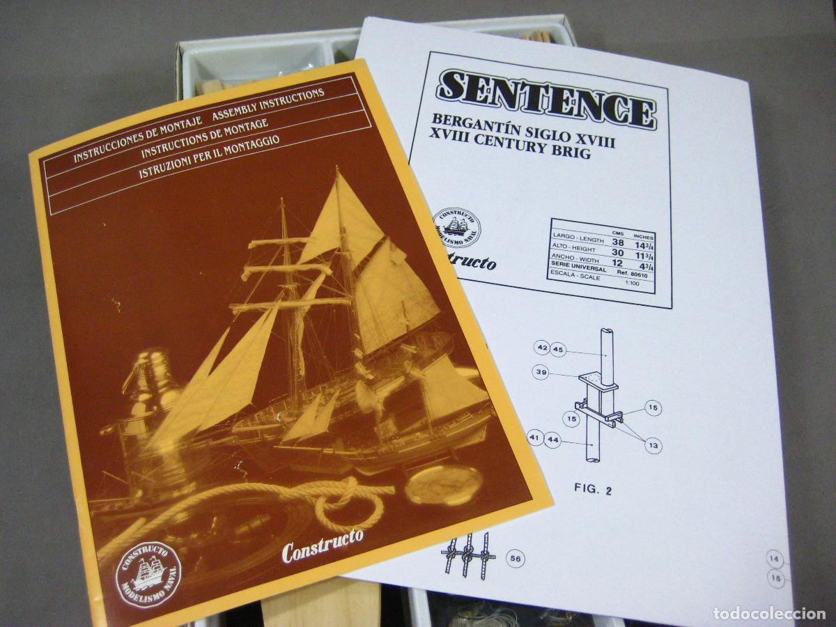 Maquetas: KIT DE MADERA CONSTRUCTO DEL BARCO BERGANT&Iacute;N SENTENCE DEL SIGLO XVIII - Foto 2