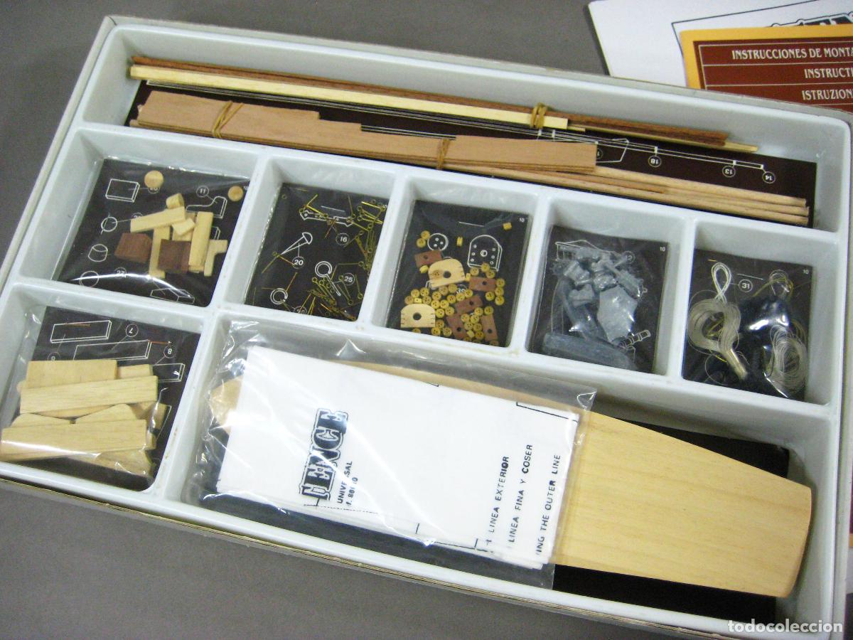 Maquetas: KIT DE MADERA CONSTRUCTO DEL BARCO BERGANT&Iacute;N SENTENCE DEL SIGLO XVIII - Foto 3