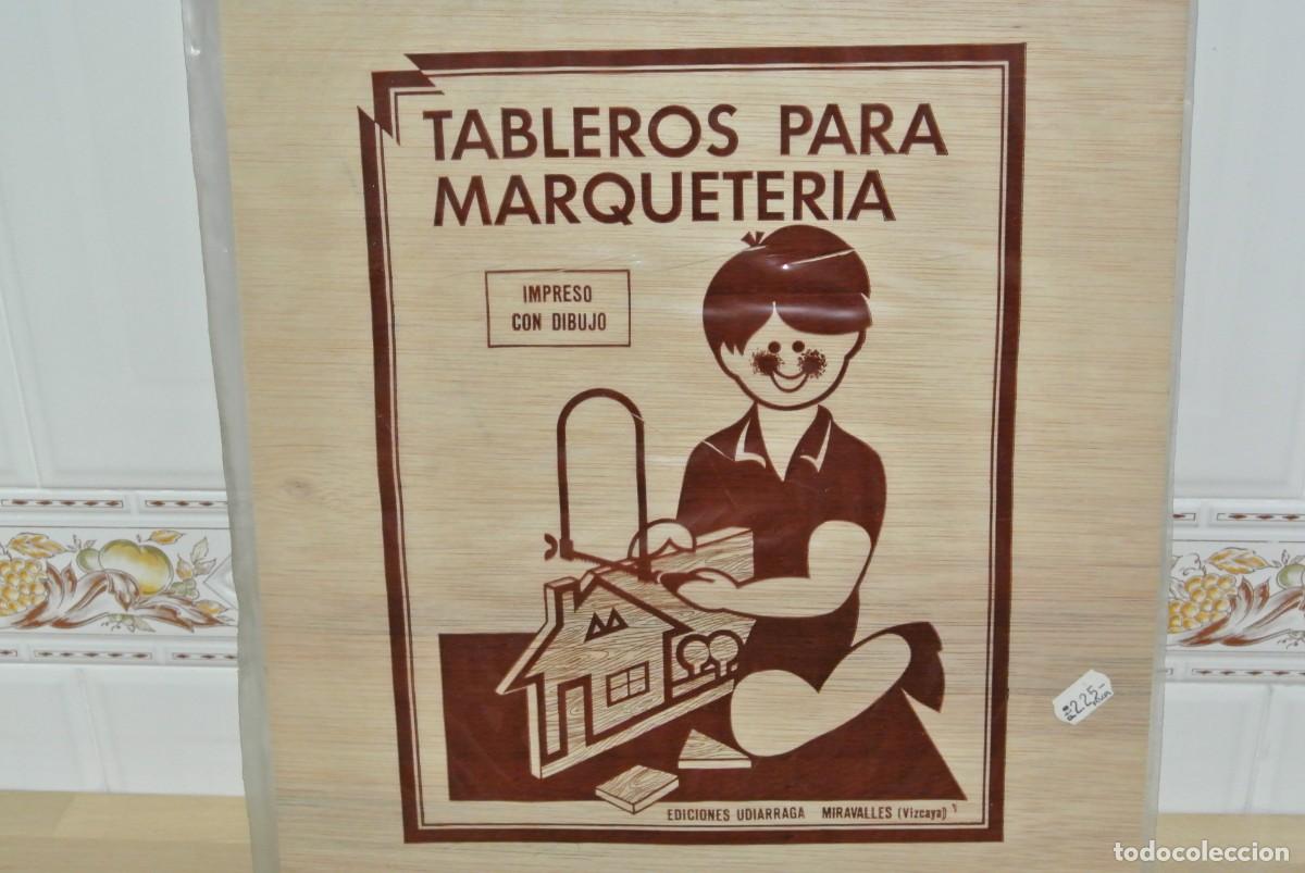 Maquetas: TABLERO DE MARQUETERIA CON DIBUJO IMPRESO , COLEGIO - Foto 1
