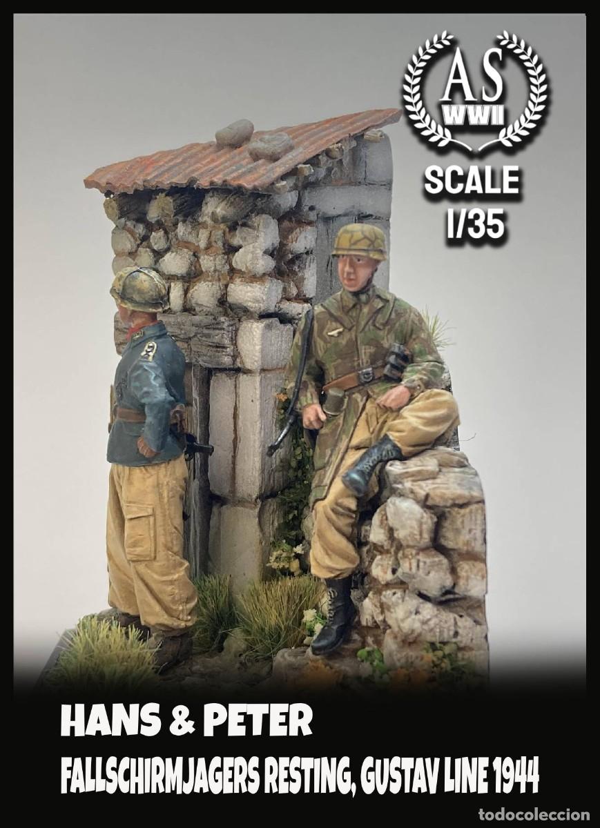 Maquetas: ASMV35002 HANS & PETER, FALLSCHIRMJAGERS RESTING, GUSTAV LINE 1944 - Foto 2