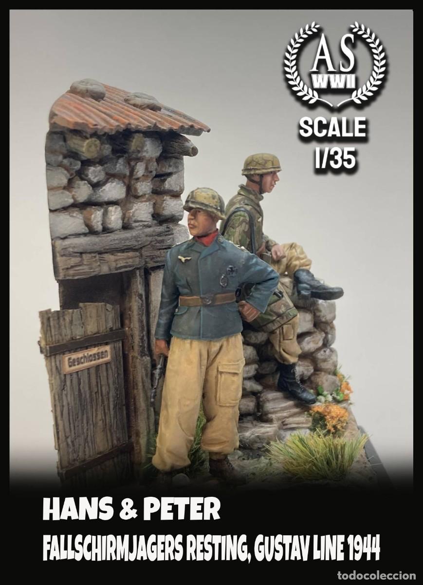 Maquetas: ASMV35002 HANS & PETER, FALLSCHIRMJAGERS RESTING, GUSTAV LINE 1944 - Foto 3