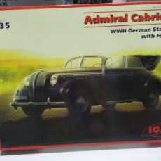 Maquetas: 35471 ADMIRAL CABRIOLET - WWII GERMAN STAFF CAR WITH FIGURES, ESCALA 1/35