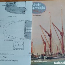 Maquetas: MODEL SHIPWRIGHT REVISTA EN INGLÉS MAQUETISMO DE BARCOS CON PLANO NÚMERO 81