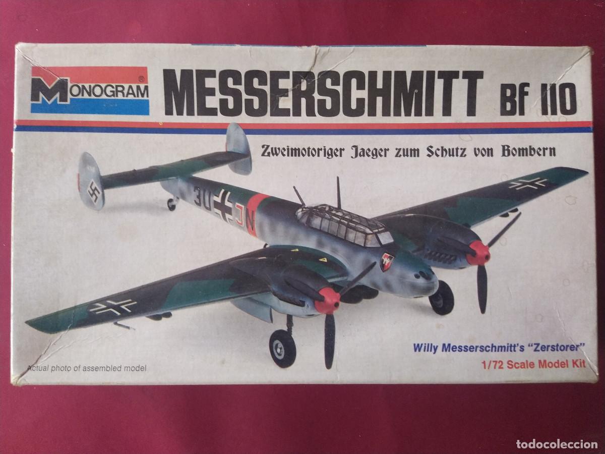 Maquetas: MESSERSCHMITT BF.110. MONOGRAM 1/72. INCOMPLETO - Foto 1