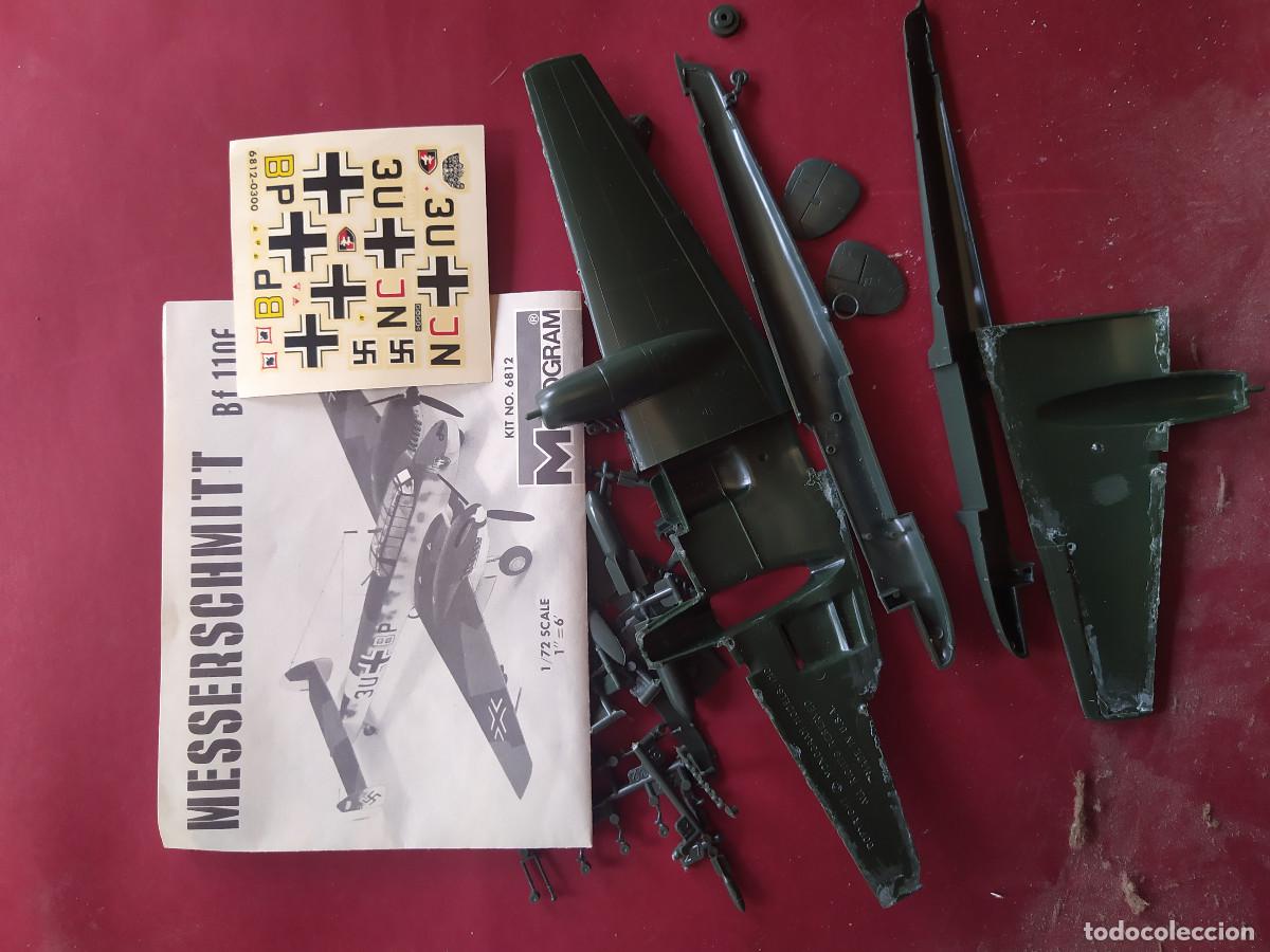 Maquetas: MESSERSCHMITT BF.110. MONOGRAM 1/72. INCOMPLETO - Foto 2