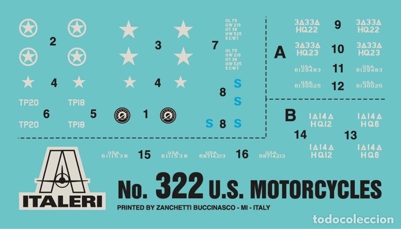 Maquetas: ITALERI -U.S MOTORCYCLES 1/35 322 - Foto 2