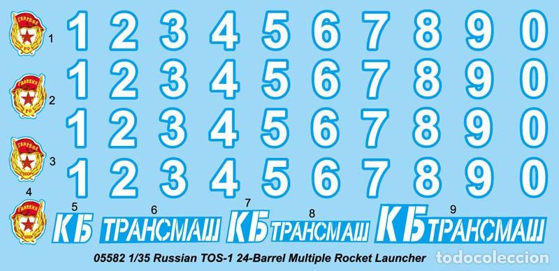 Maquetas: TRUMPETER - Russian TOS-1A Multiple Rocket Launcher 1/35 05582 - Foto 4
