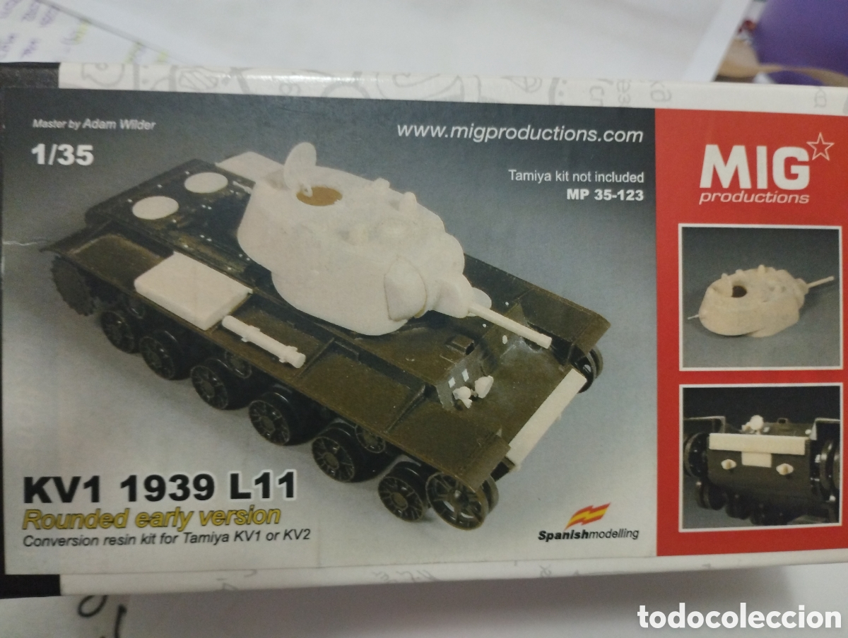 Maquetas: Mig PRODUCTIONS - KIT CONVERSI&Oacute;N KV 1 or KV 2 1/35 35-123 - Foto 1